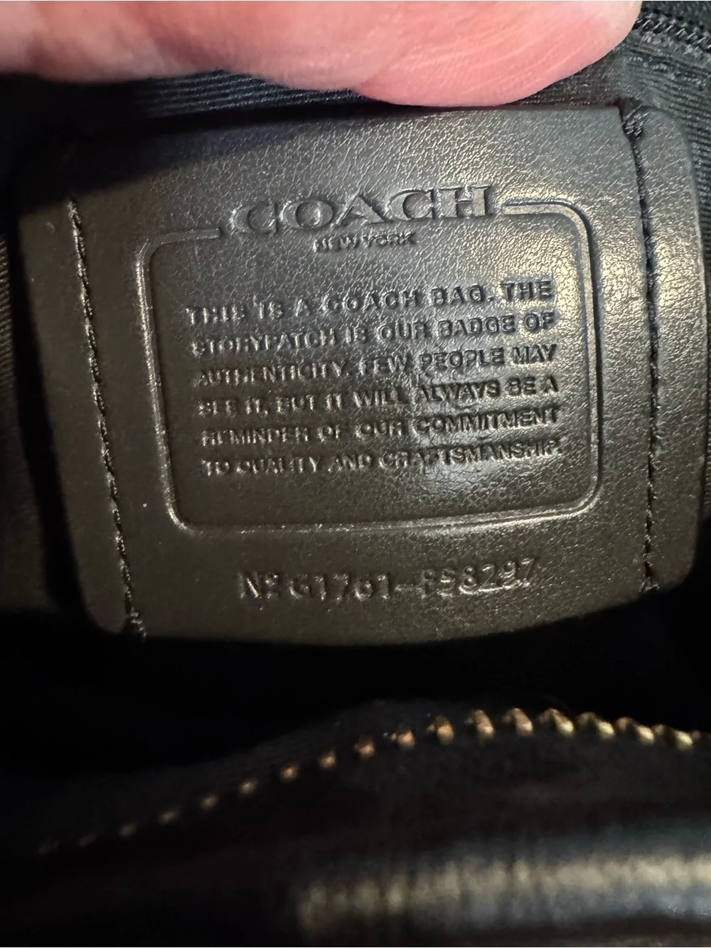 Coach Dark Brown Signature Crossbody Shoulder Bag